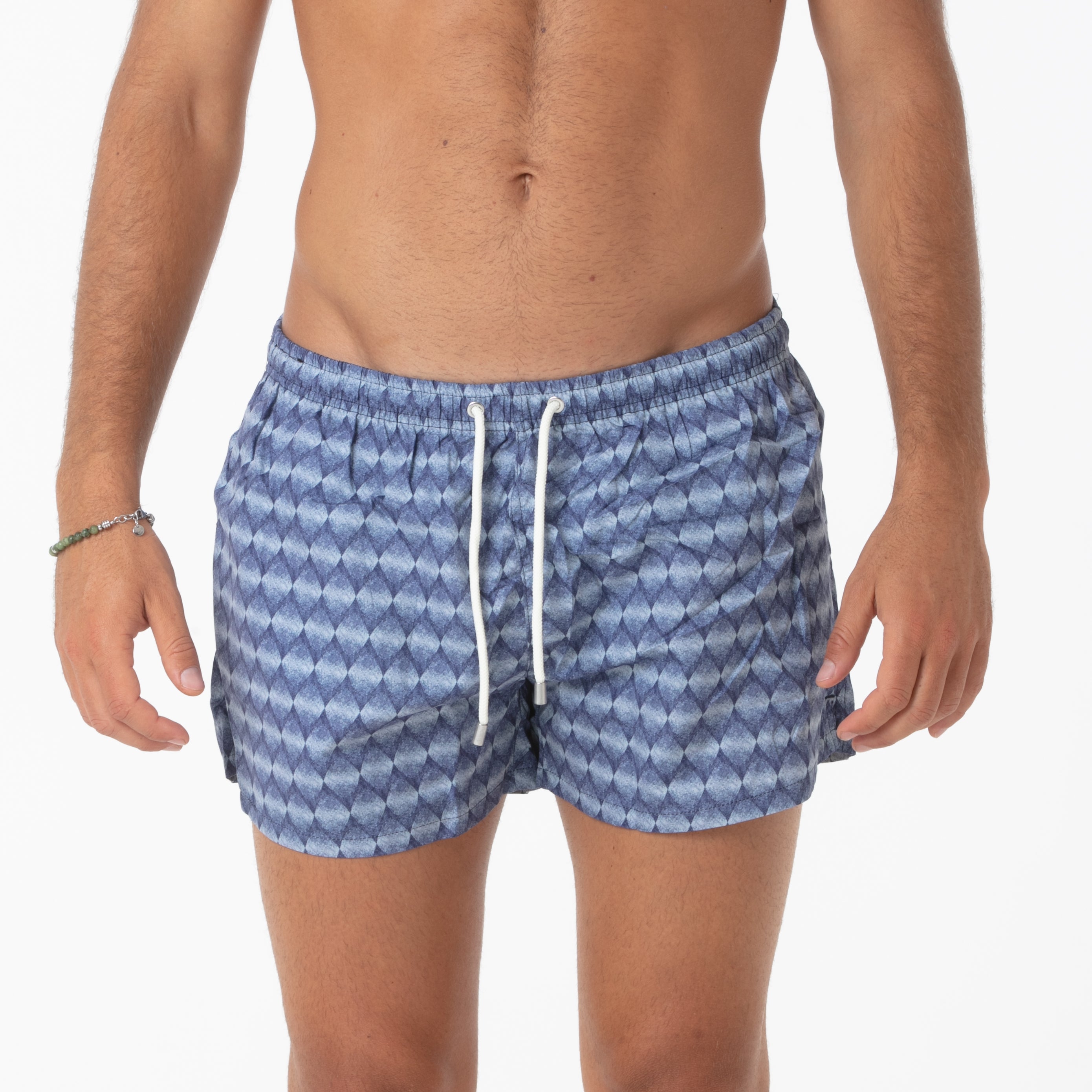 Costume Boxer Blu a Rombi