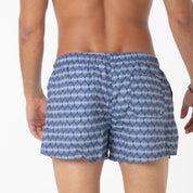 Costume Boxer Blu a Rombi