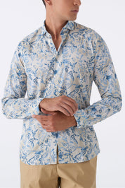Camicia Uomo Fantasia Floreale in Cotone
