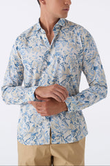 Camicia Uomo Fantasia Floreale in Cotone