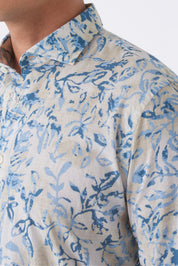 Camicia Uomo Fantasia Floreale in Cotone