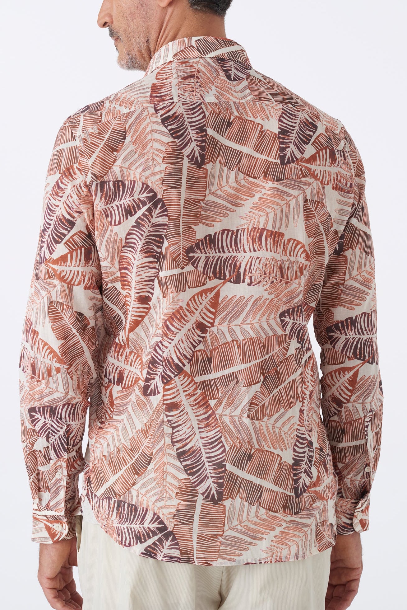 Camicia Uomo Fantasia Tropicale in Cotone