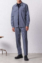 Overshirt in Flanella di Cotone