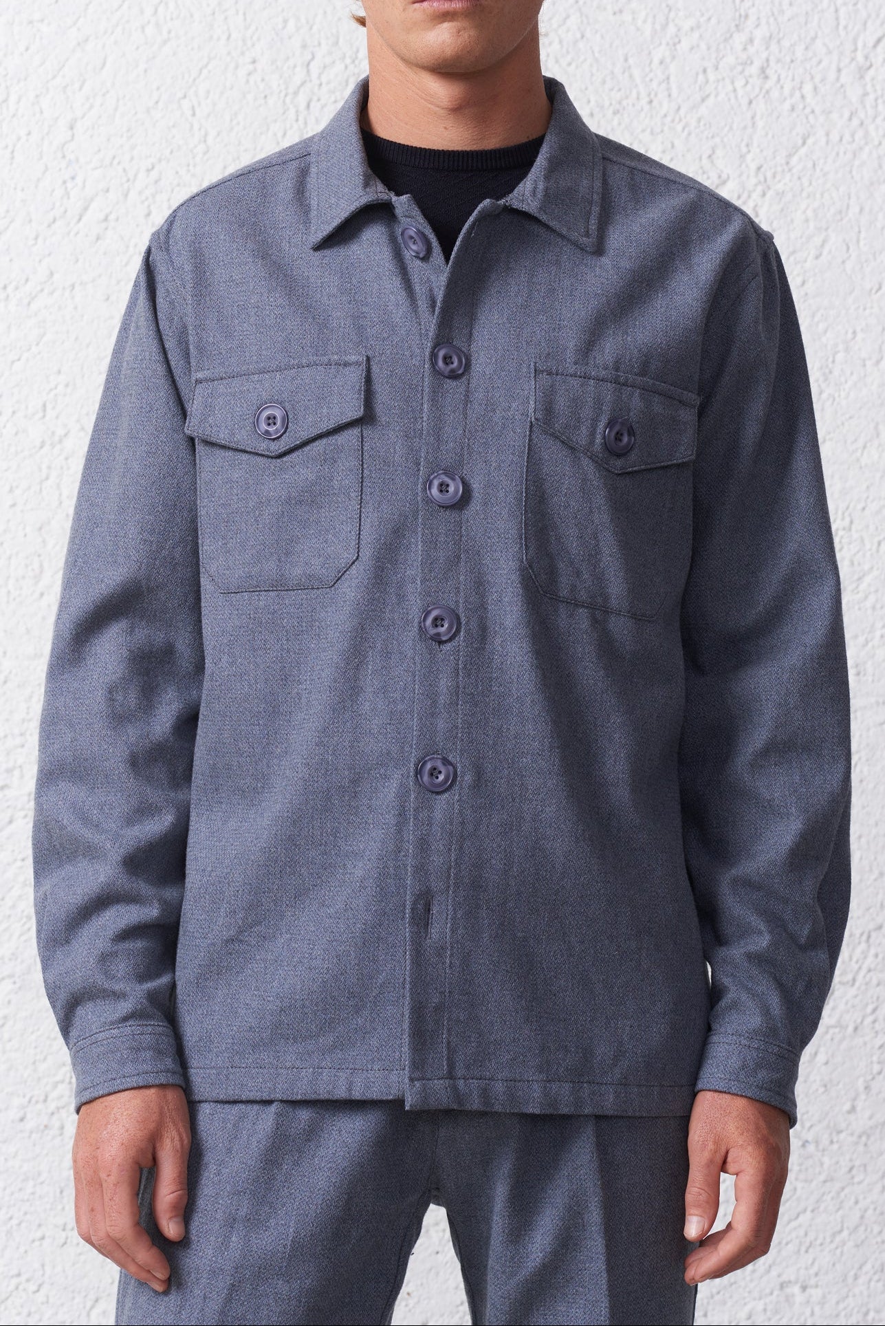 Overshirt in Flanella di Cotone