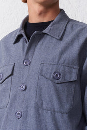 Overshirt in Flanella di Cotone