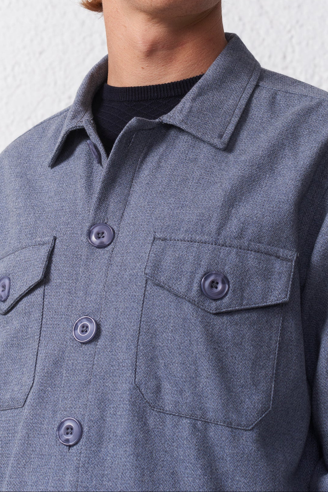 Overshirt in Flanella di Cotone