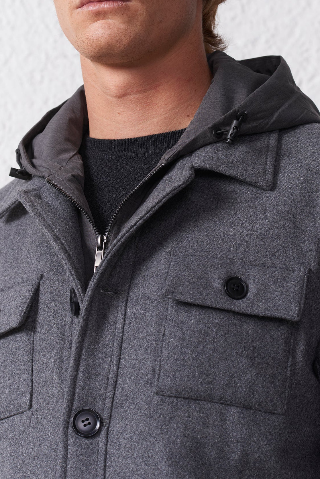 Cappotto con Cappuccio Removibile