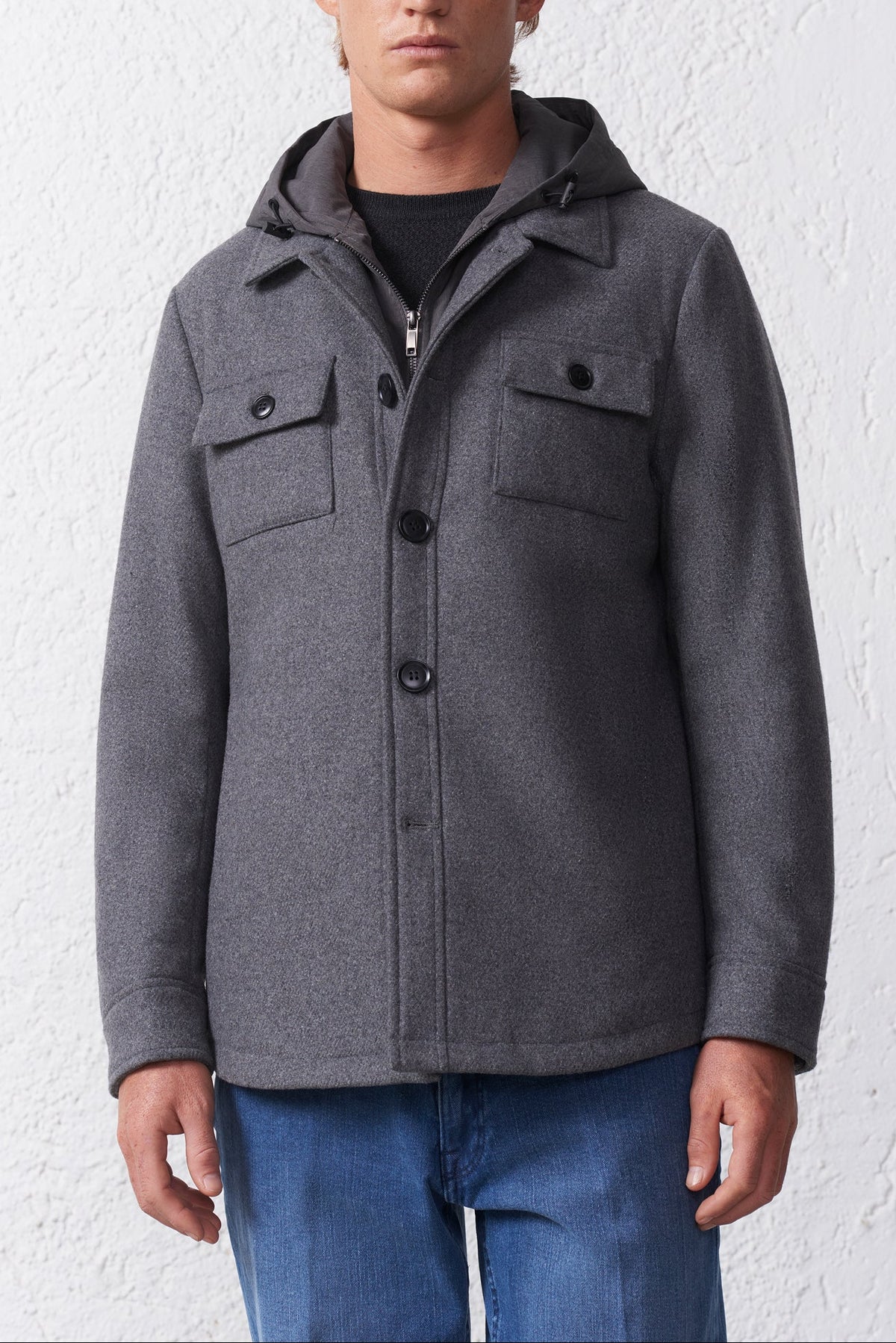 Cappotto con Cappuccio Removibile