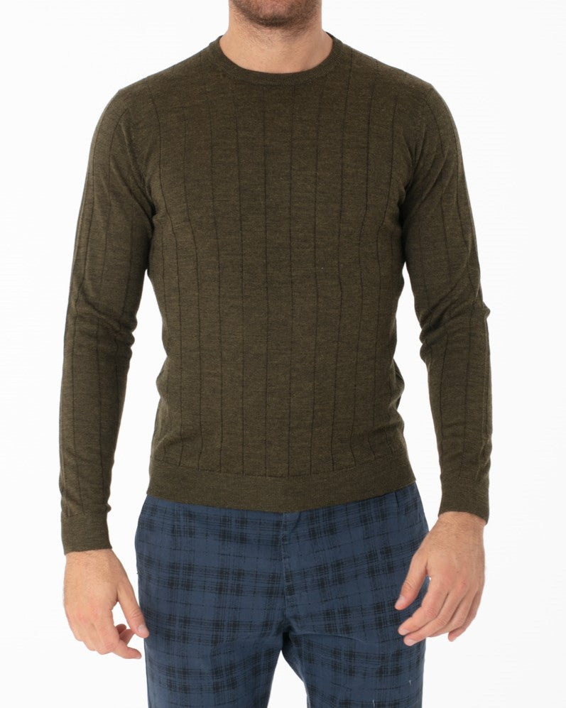 Maglia righe misto Lana Merinos