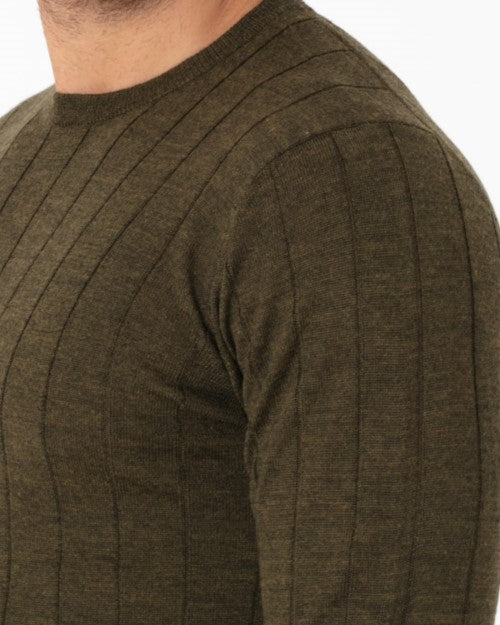 Maglia righe misto Lana Merinos