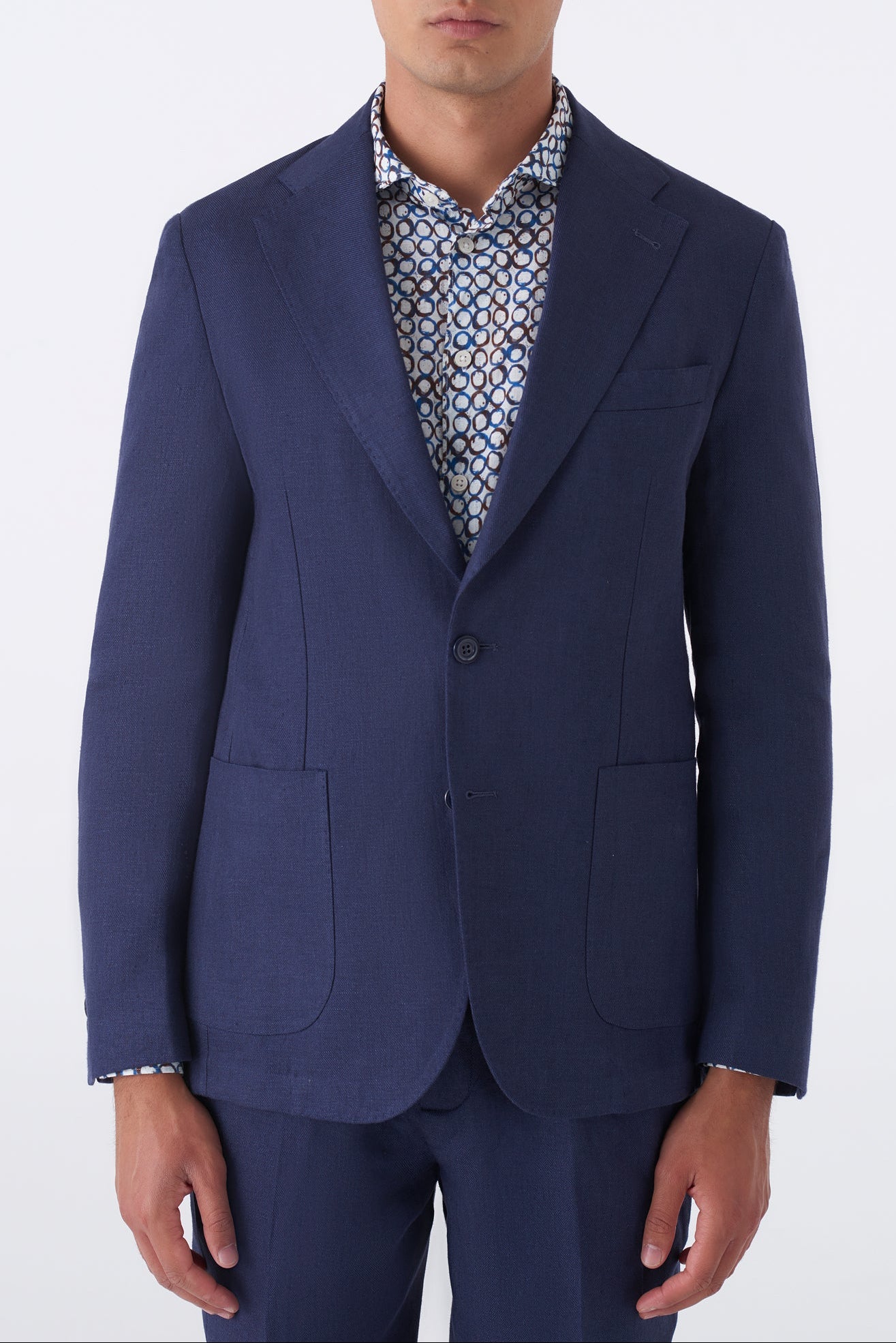 Giacca basic in puro lino