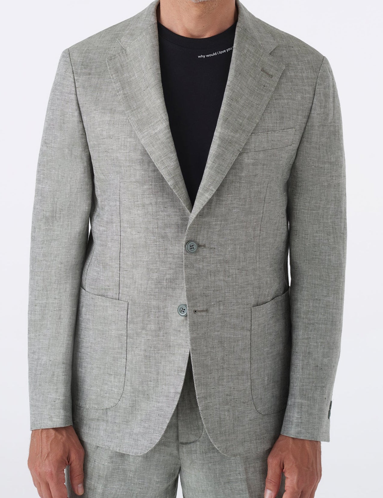 Giacca basic in puro lino