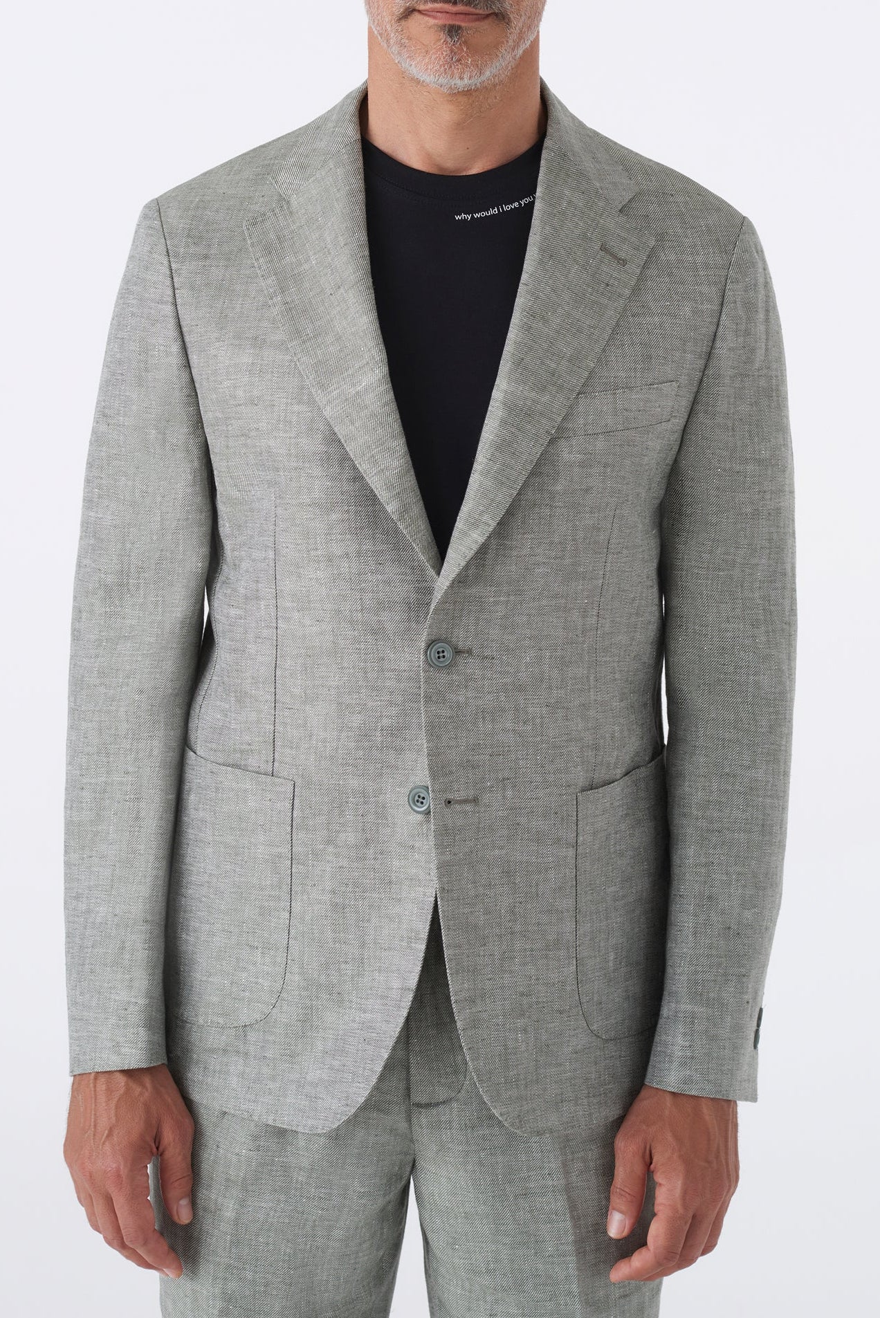 Giacca basic in puro lino