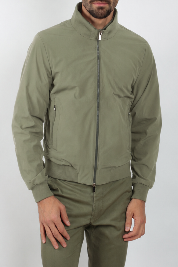 Giacca a Vento con Zip Slim Fit