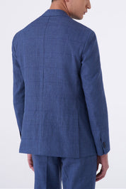 Giacca in lino misto Principe di Galles Regular fit