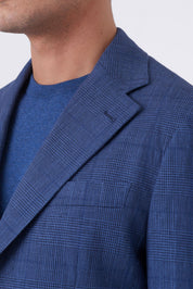 Giacca in lino misto Principe di Galles Regular fit