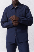 Overshirt in Tessuto Tecnico Stretch