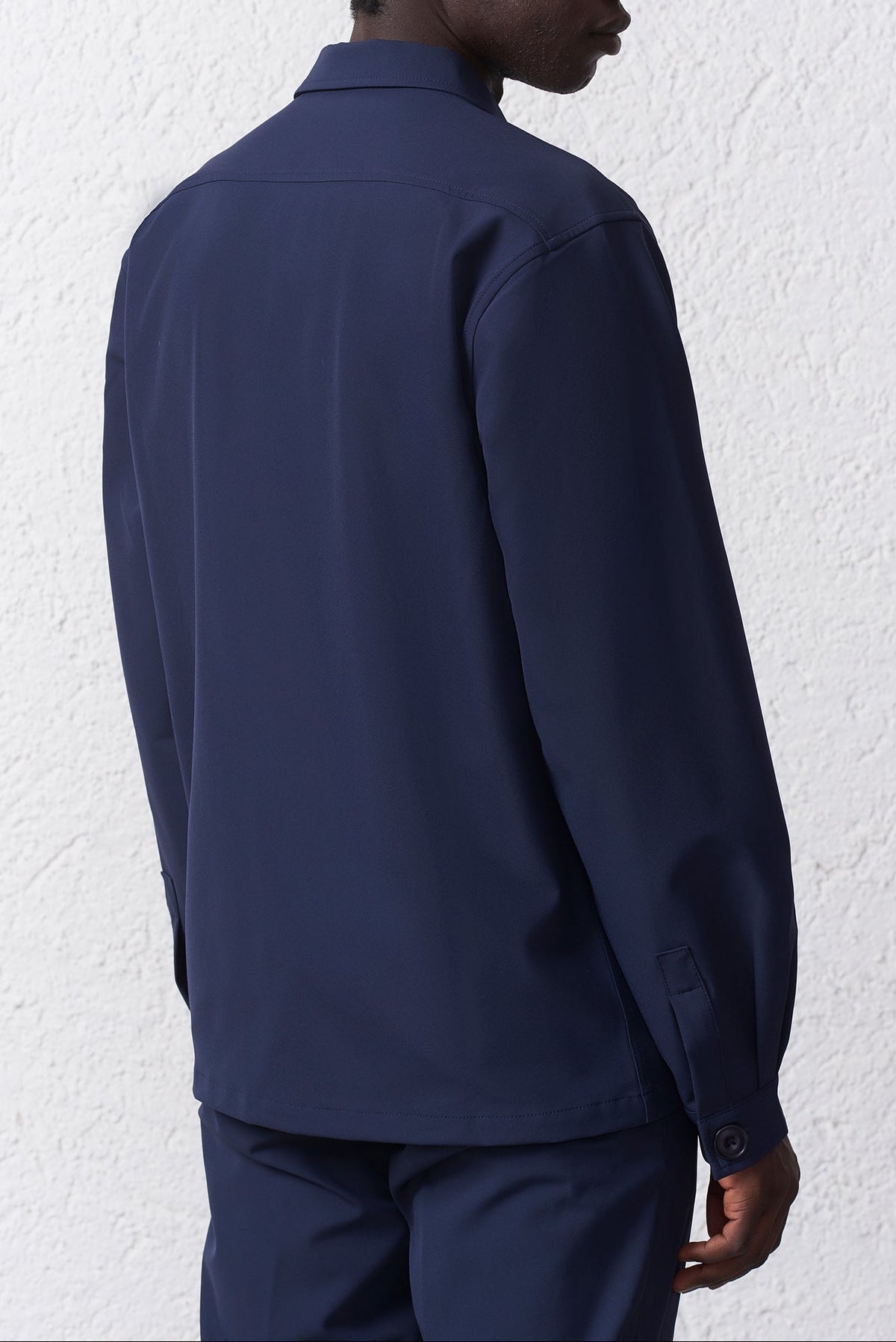 Overshirt in Tessuto Tecnico Stretch
