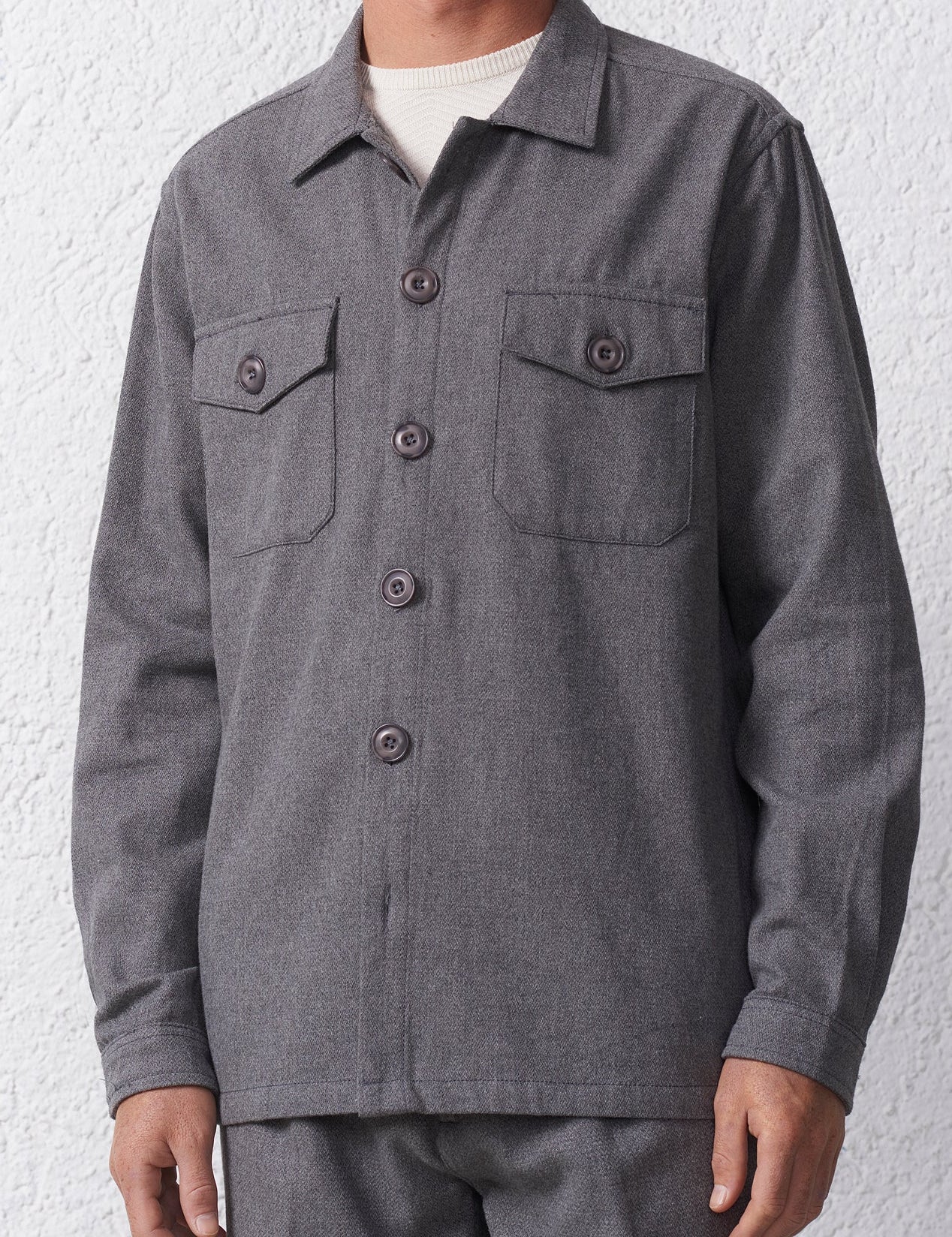 Overshirt in Flanella di Cotone