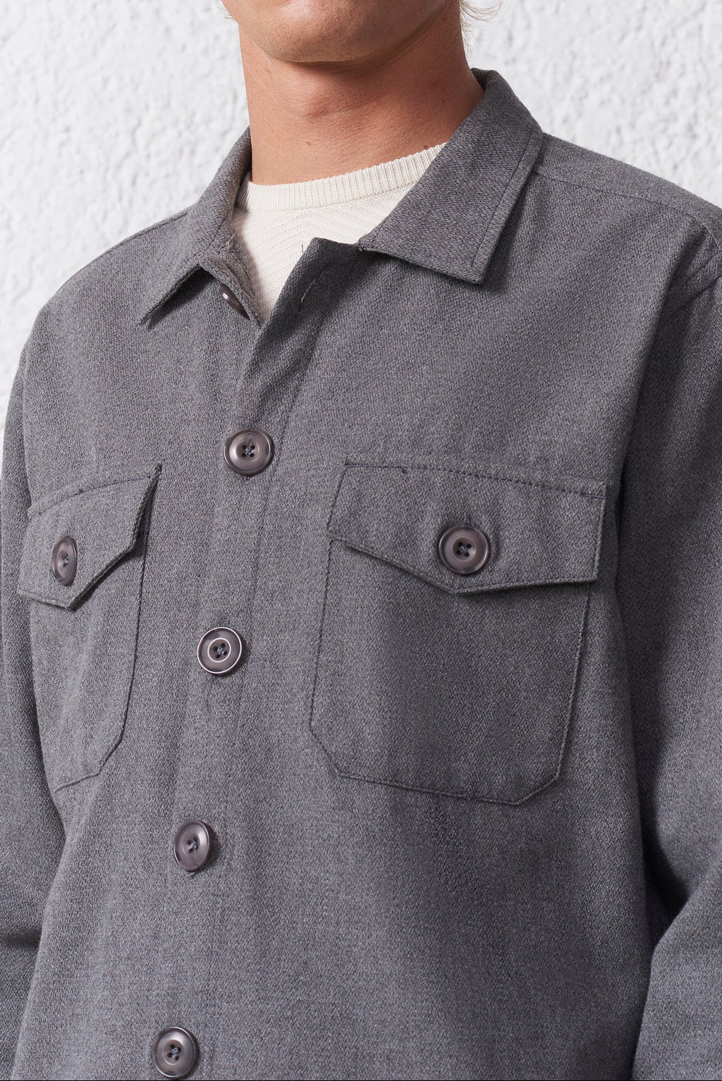 Overshirt in Flanella di Cotone