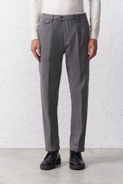 Pantaloni Comfort in Cotone Flanellato