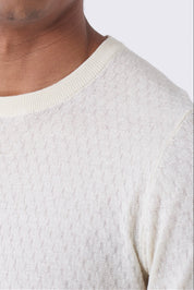 Maglia in filo con intarsio rettangolare