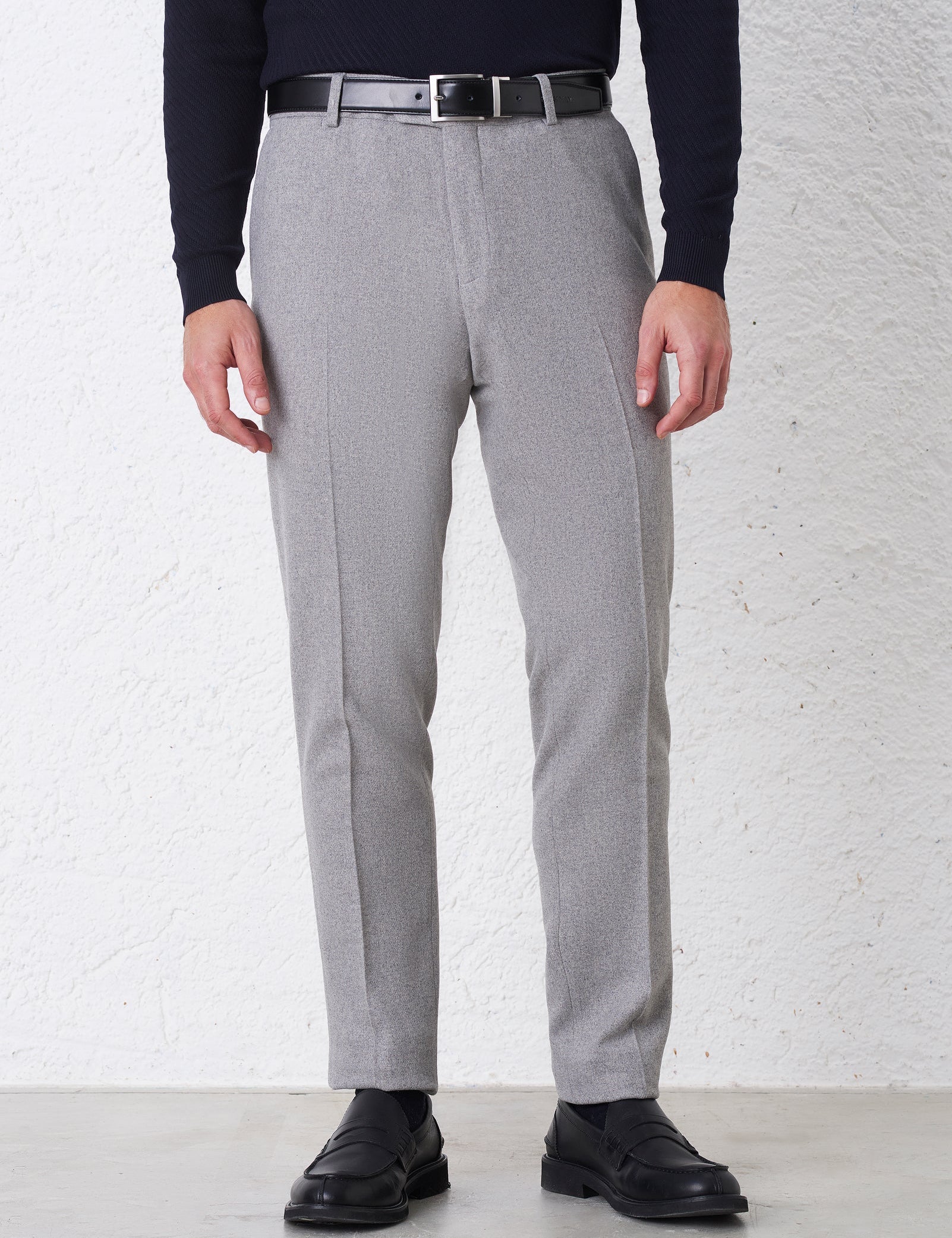 Pantalone Classico Trama Diagonale Tasca America
