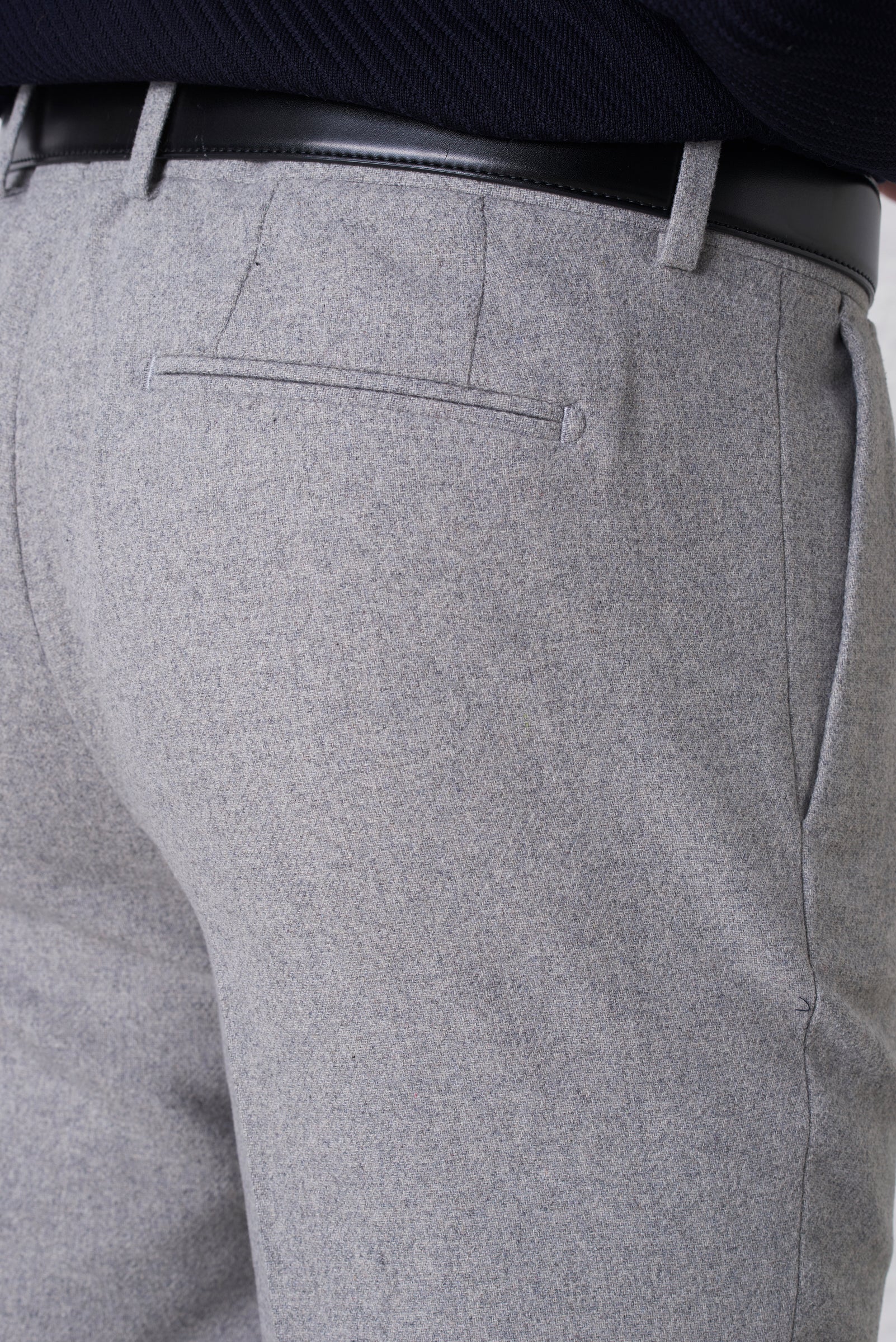 Pantalone Classico Trama Diagonale Tasca America