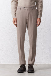 Pantalone Classico Trama Diagonale Tasca America
