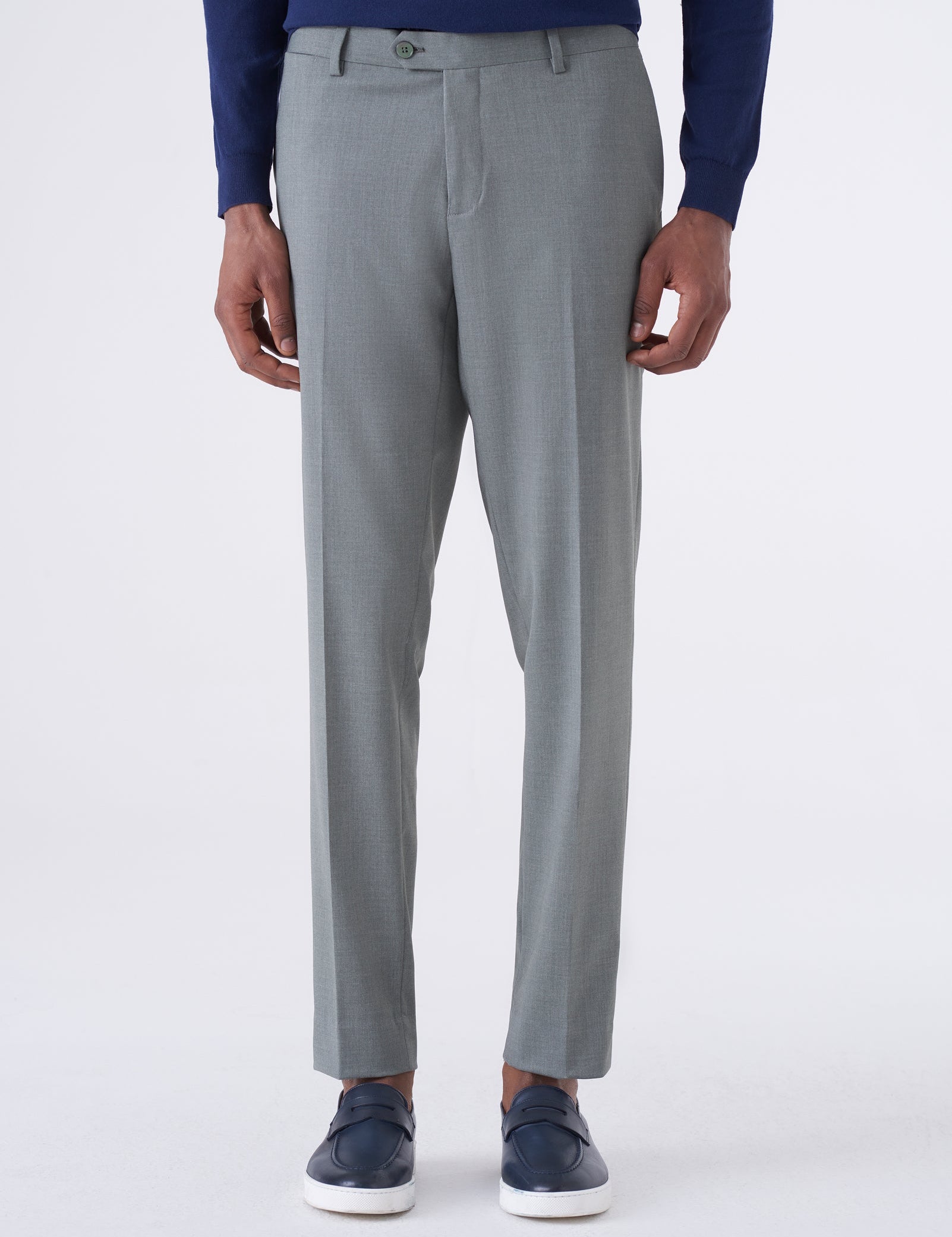 Pantaloni classici tinta unita