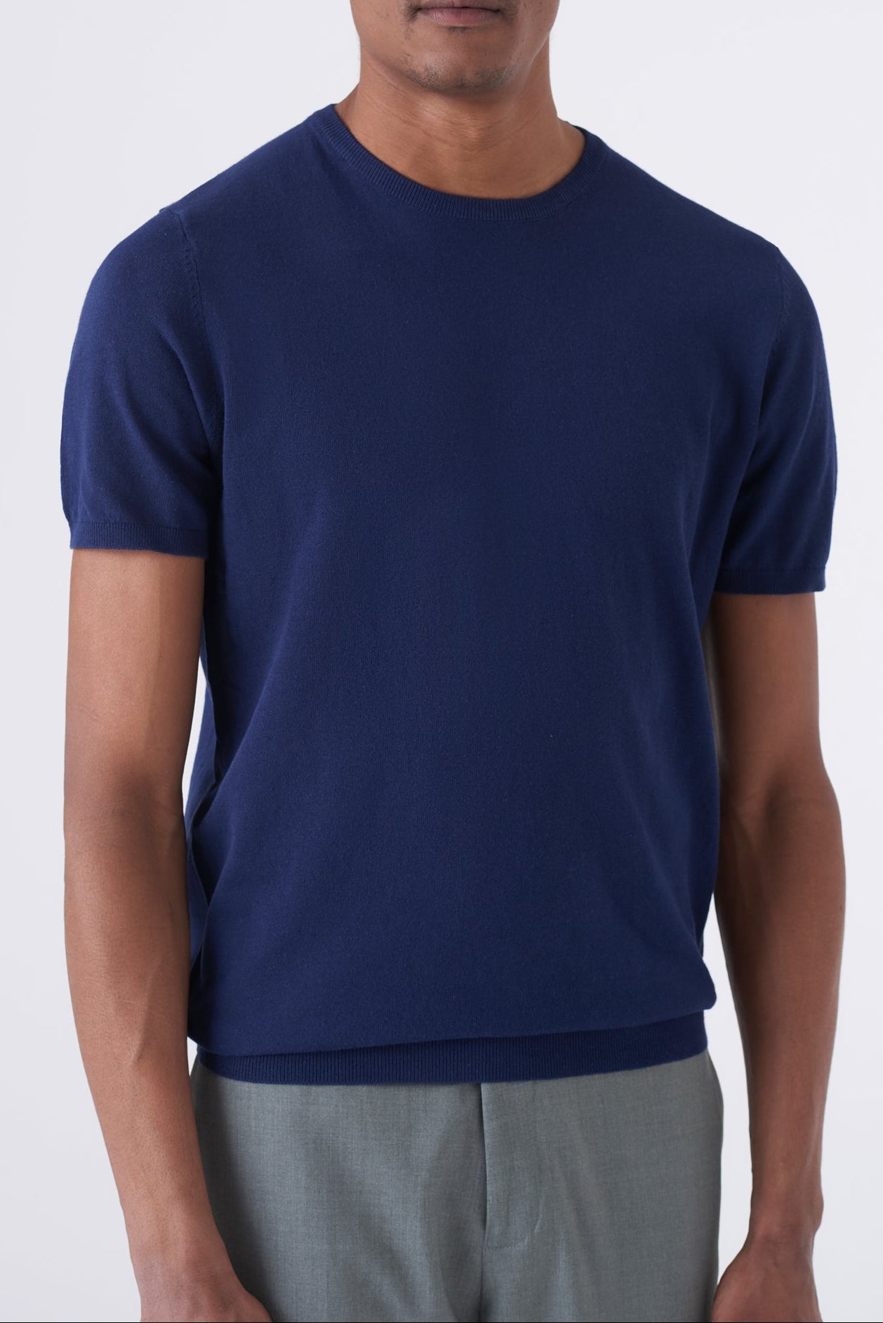 Maglia in filo girocollo manica corta