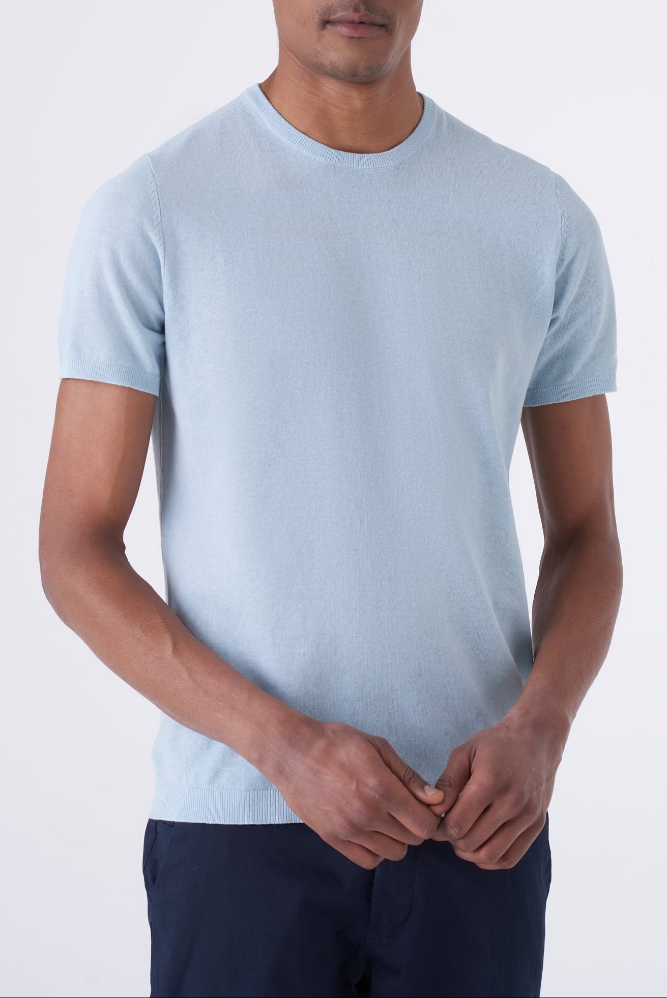 Maglia in filo girocollo manica corta