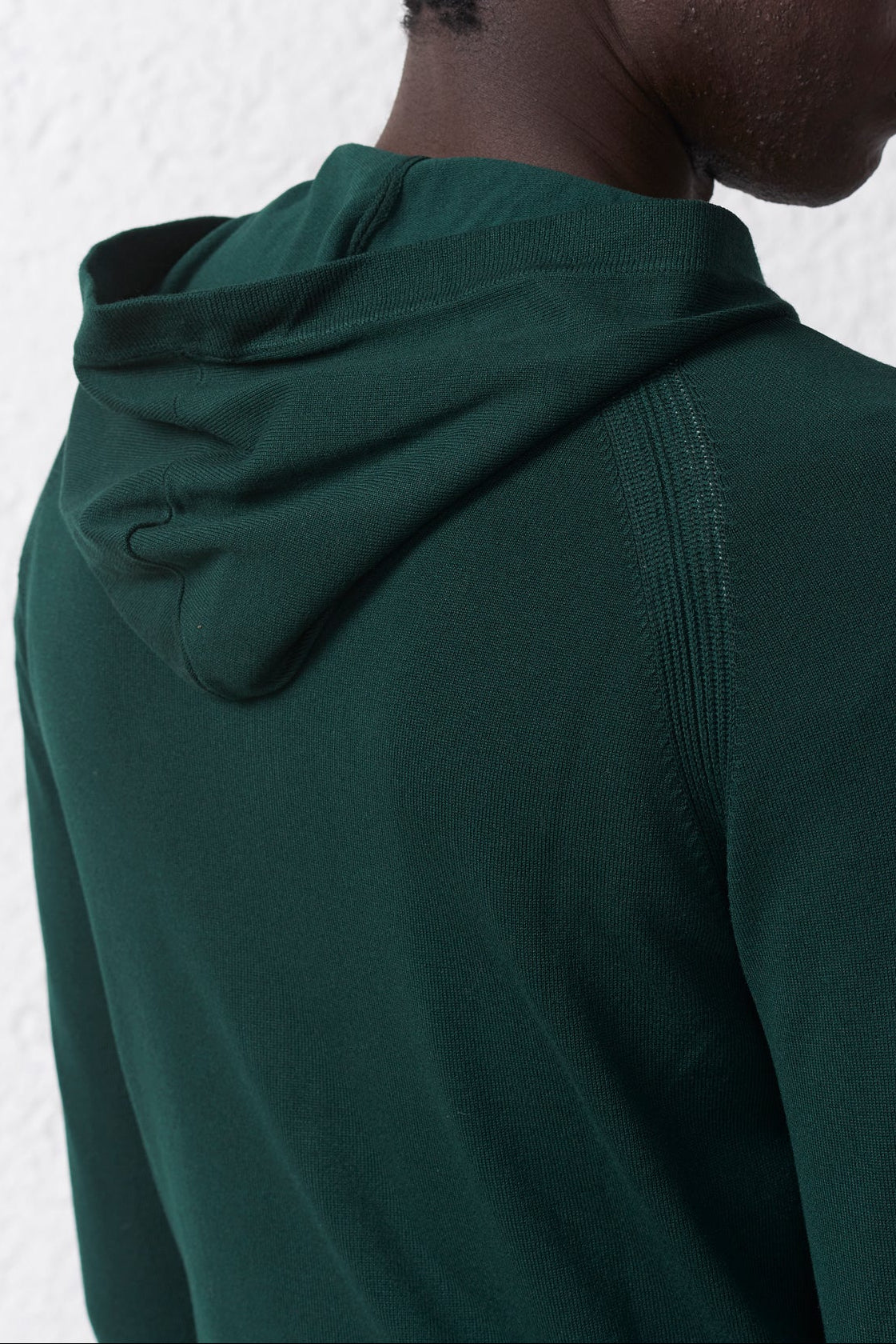 Cardigan con Cappuccio e Zip