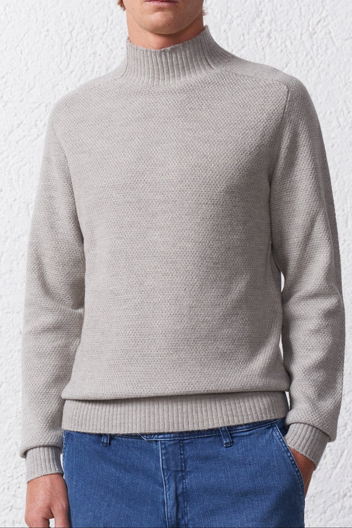 Maglia Mezzo Collo Misto Lana