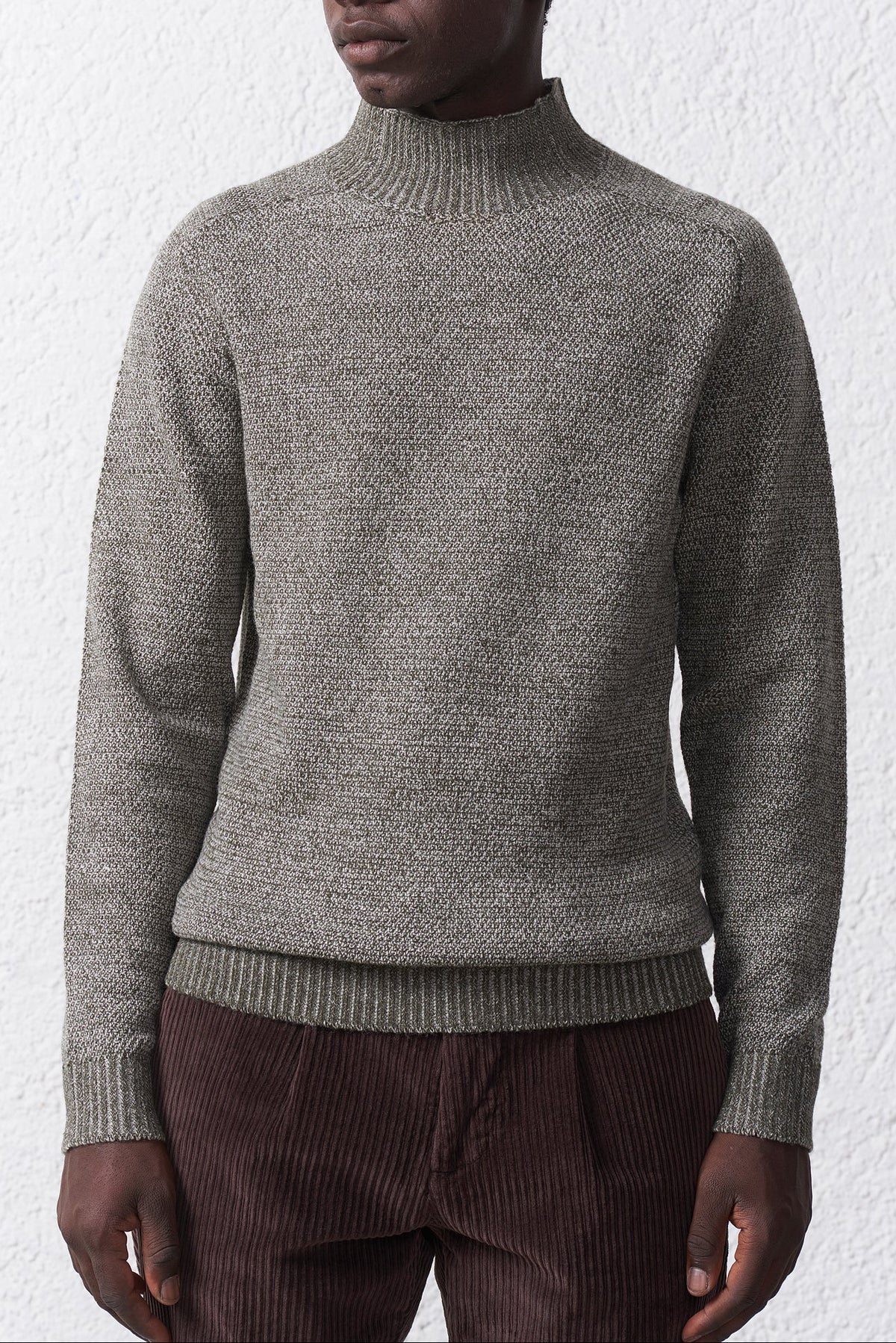 Maglia Mezzo Collo Misto Lana