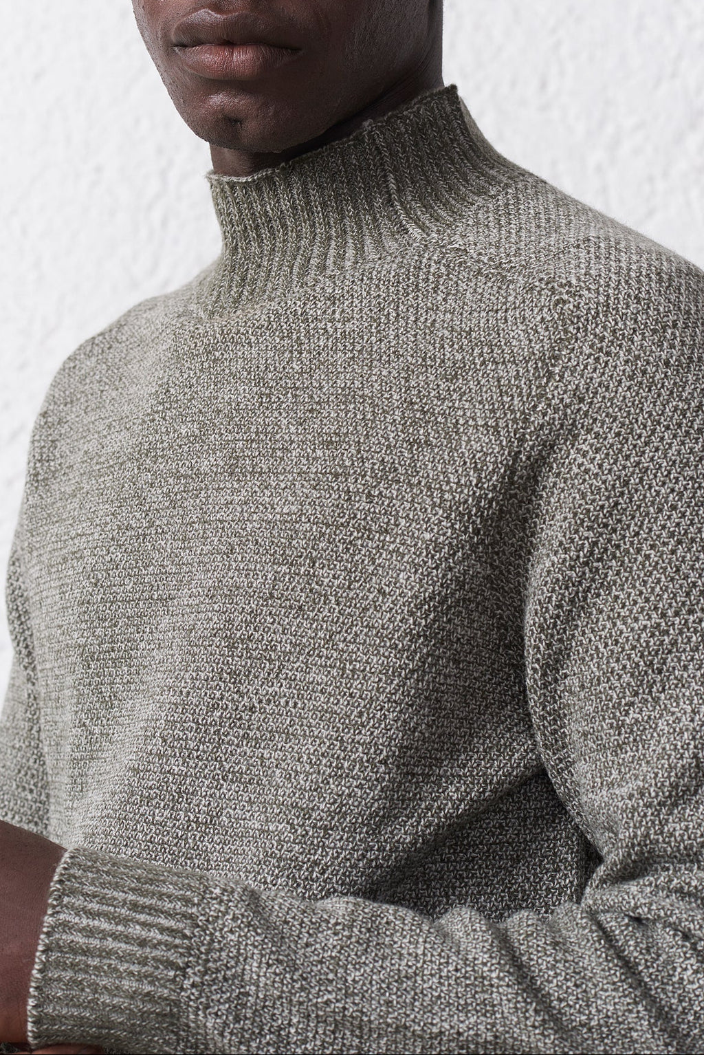 Maglia Mezzo Collo Misto Lana