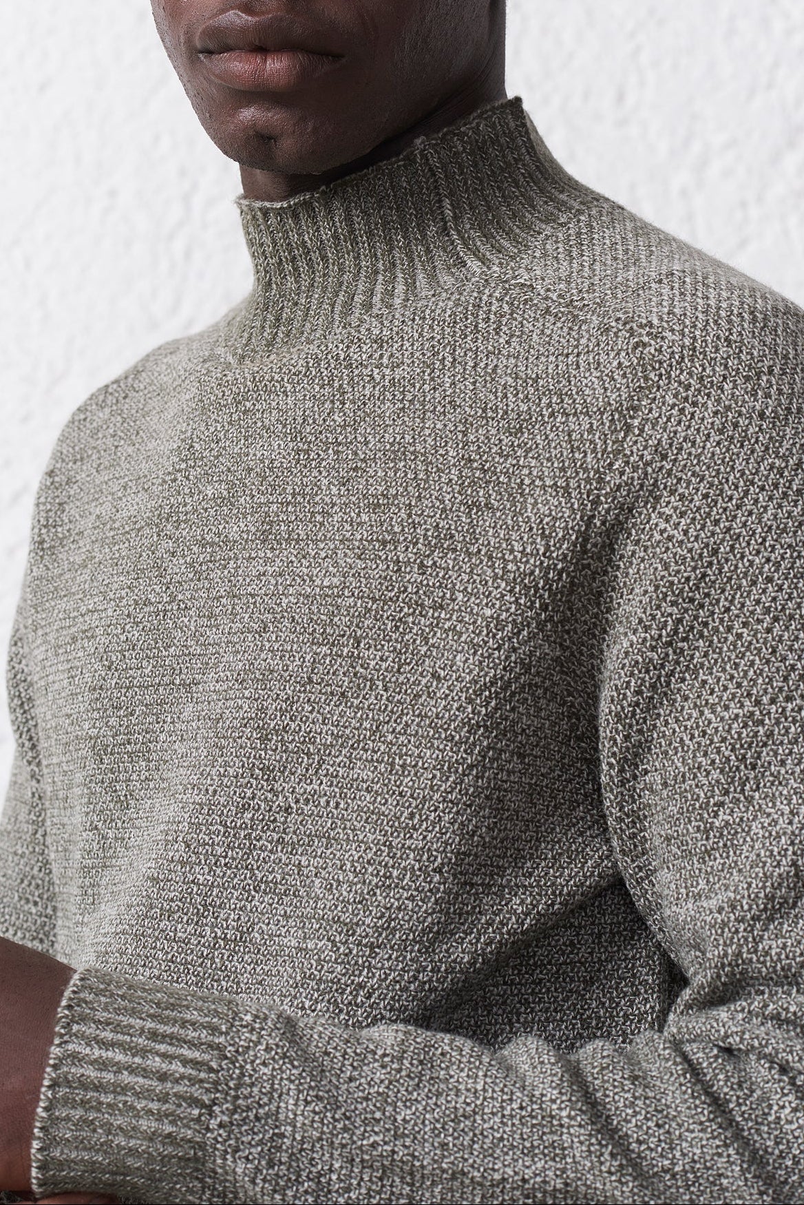 Maglia Mezzo Collo Misto Lana