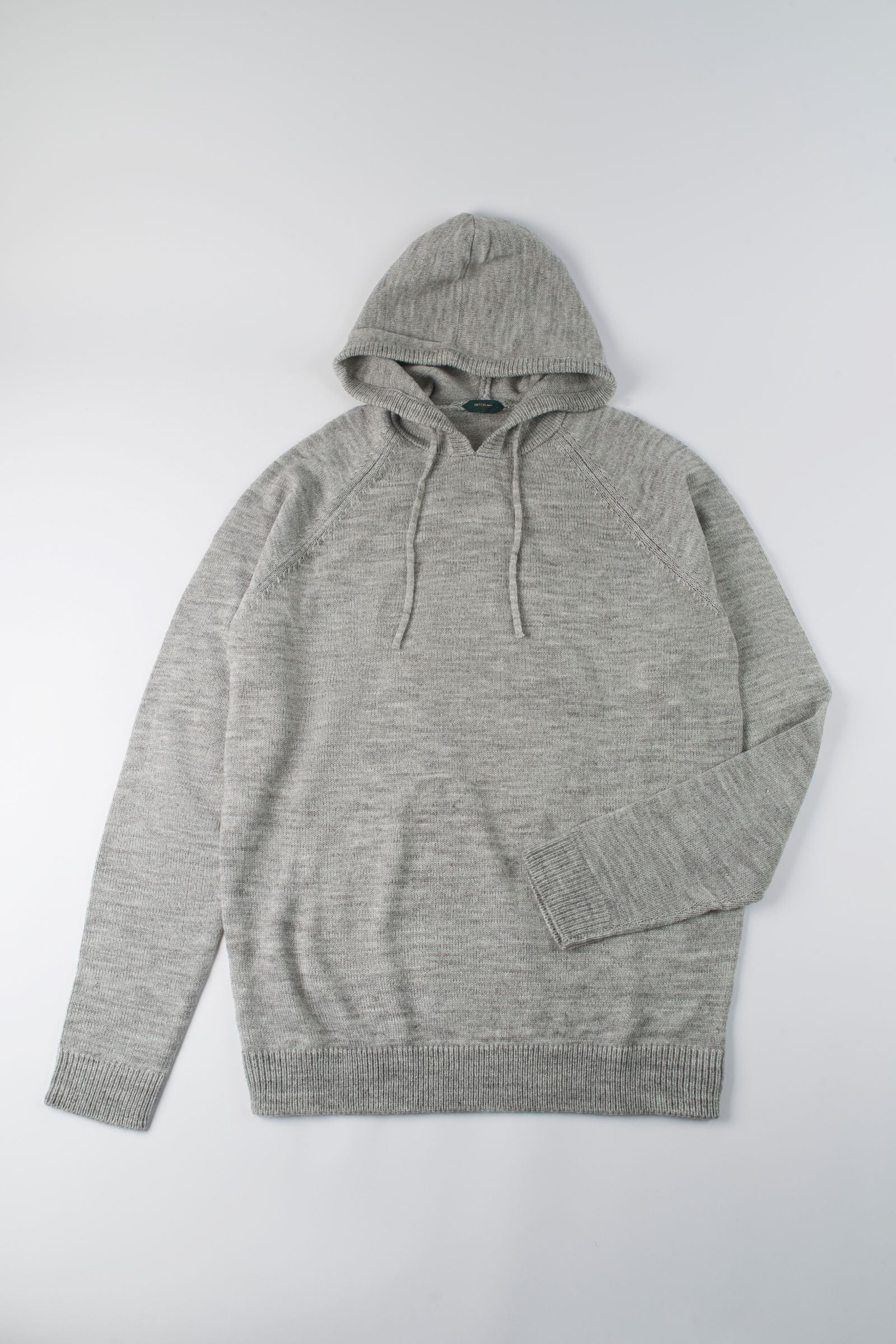 Felpa con cappuccio in misto lana