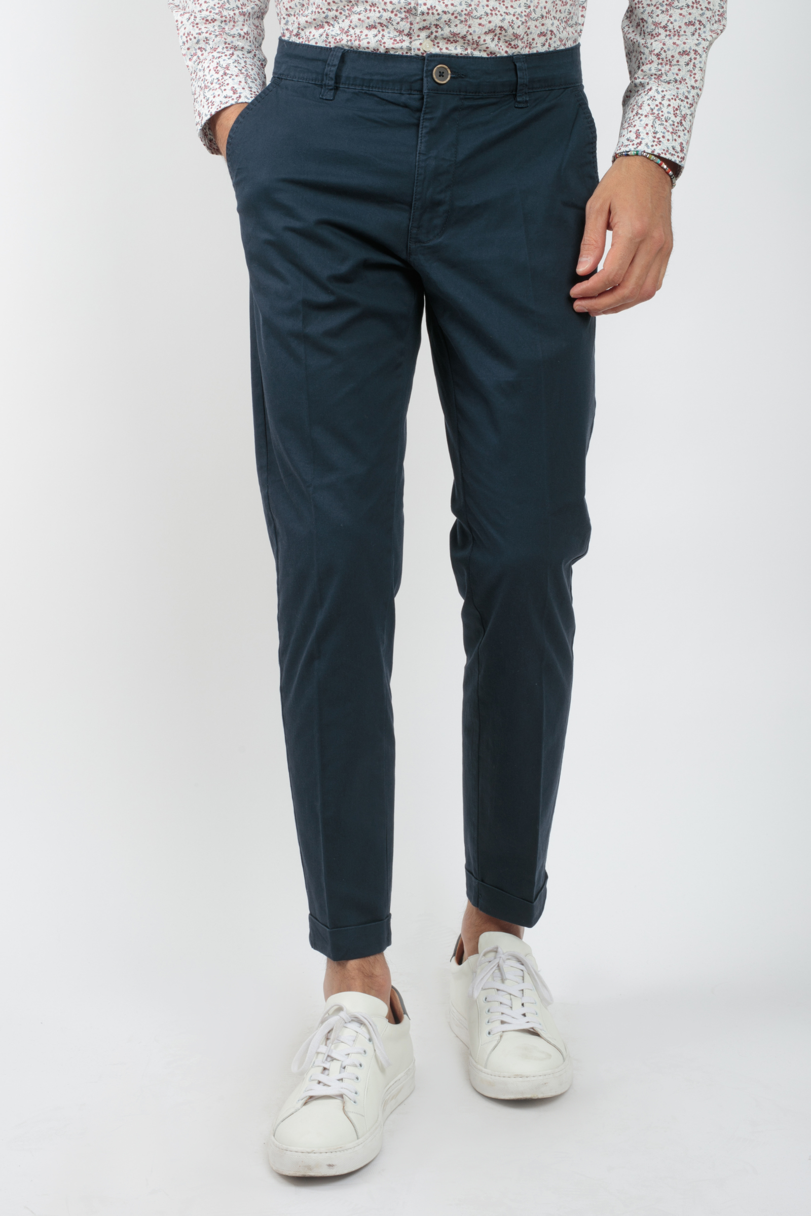 Pantalone Basic Cuciture tono su tono Slim Fit