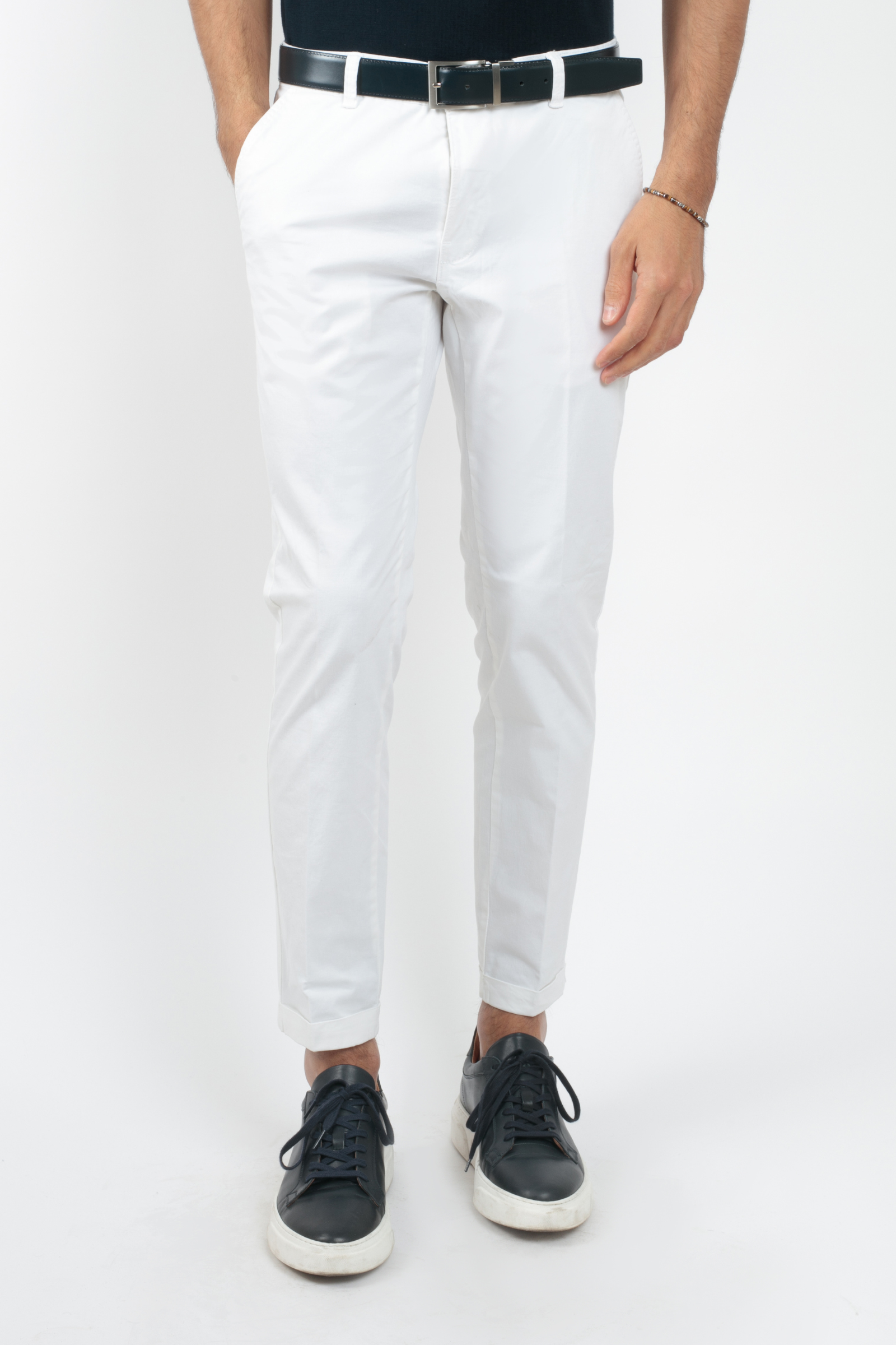 Pantalone Basic Cuciture tono su tono Slim Fit