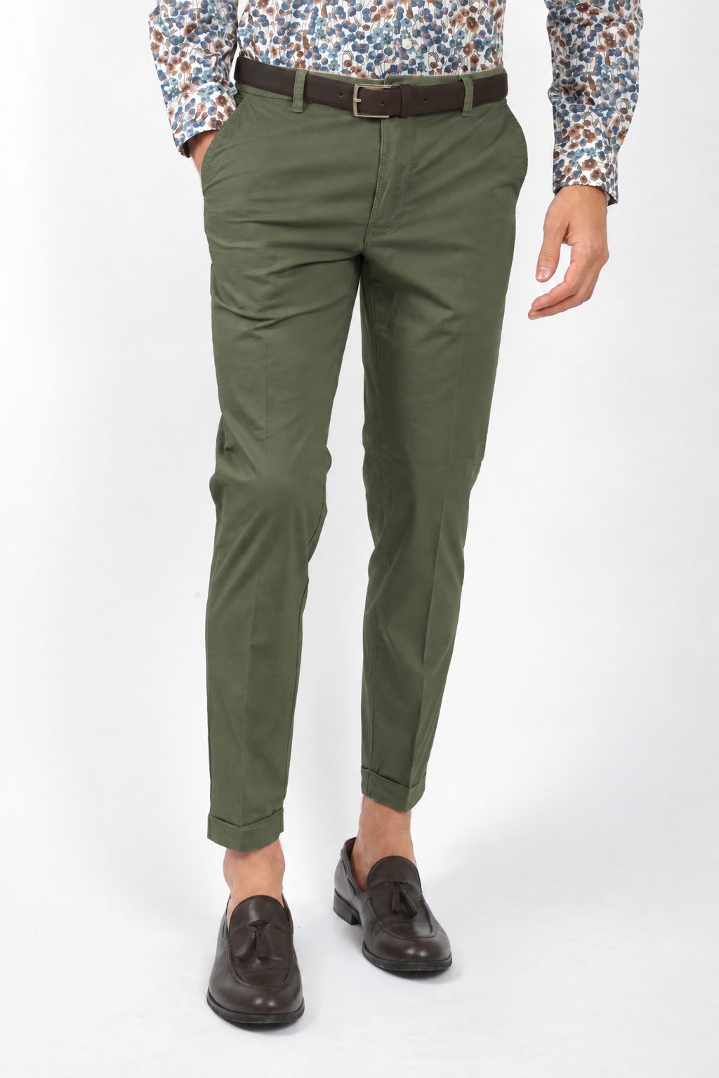 Pantalone Basic Cuciture tono su tono Slim Fit
