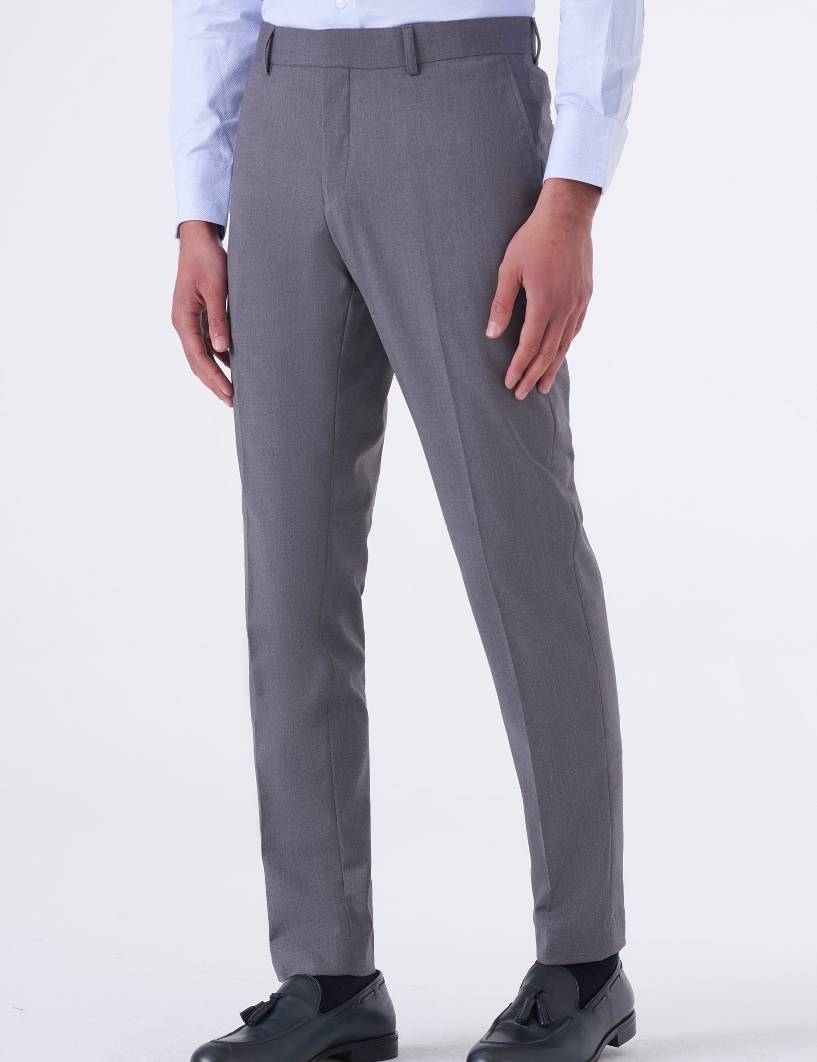 Pantaloni classici tinta unita