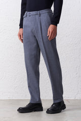 Pantaloni Comfort in Cotone Flanellato