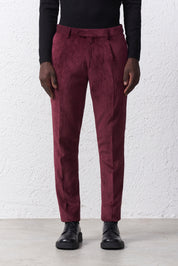 Pantalone in Velluto con Pences