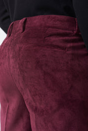 Pantalone in Velluto con Pences