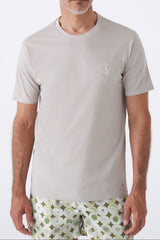 T-shirt basic ricamo