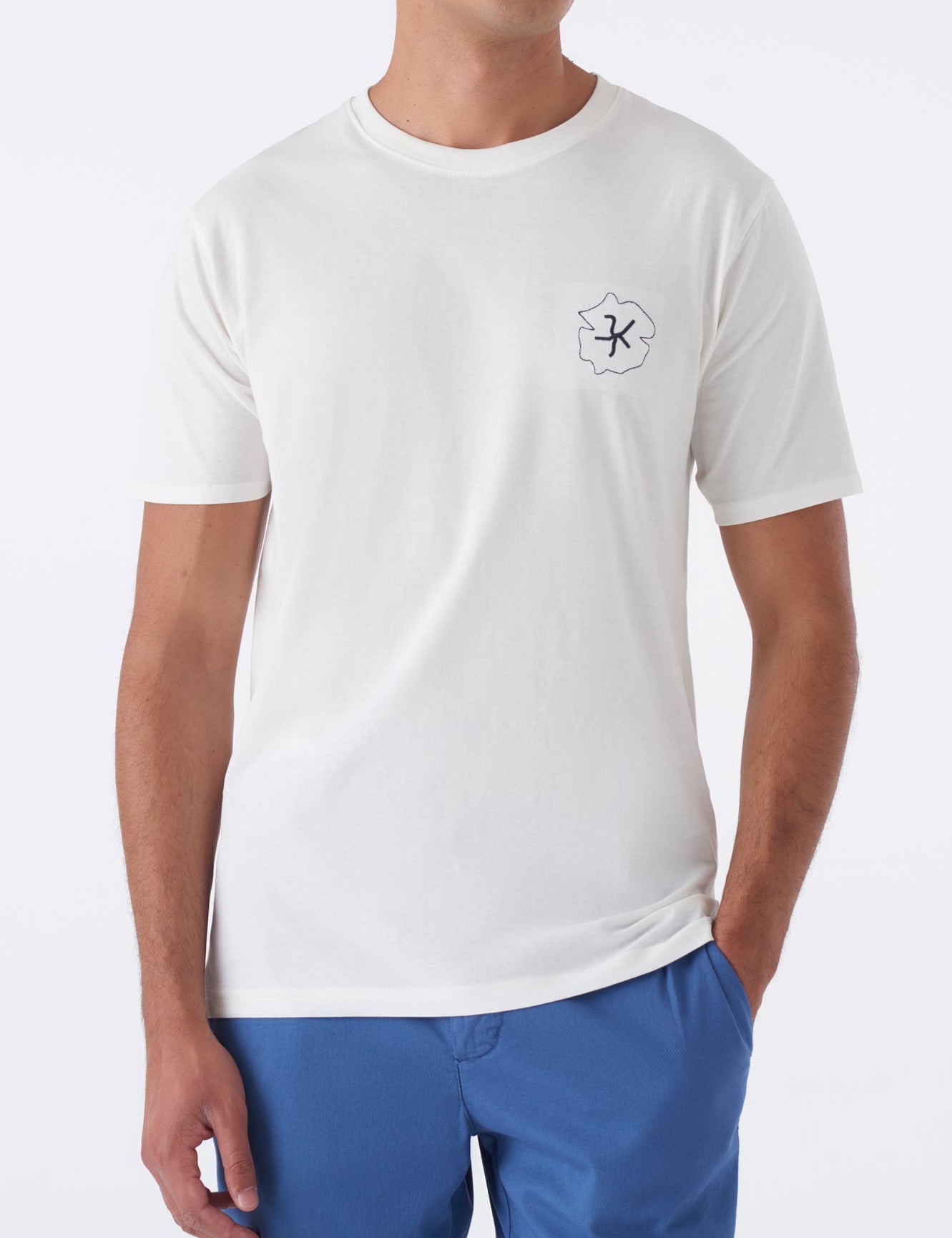 T-shirt basic ricamo