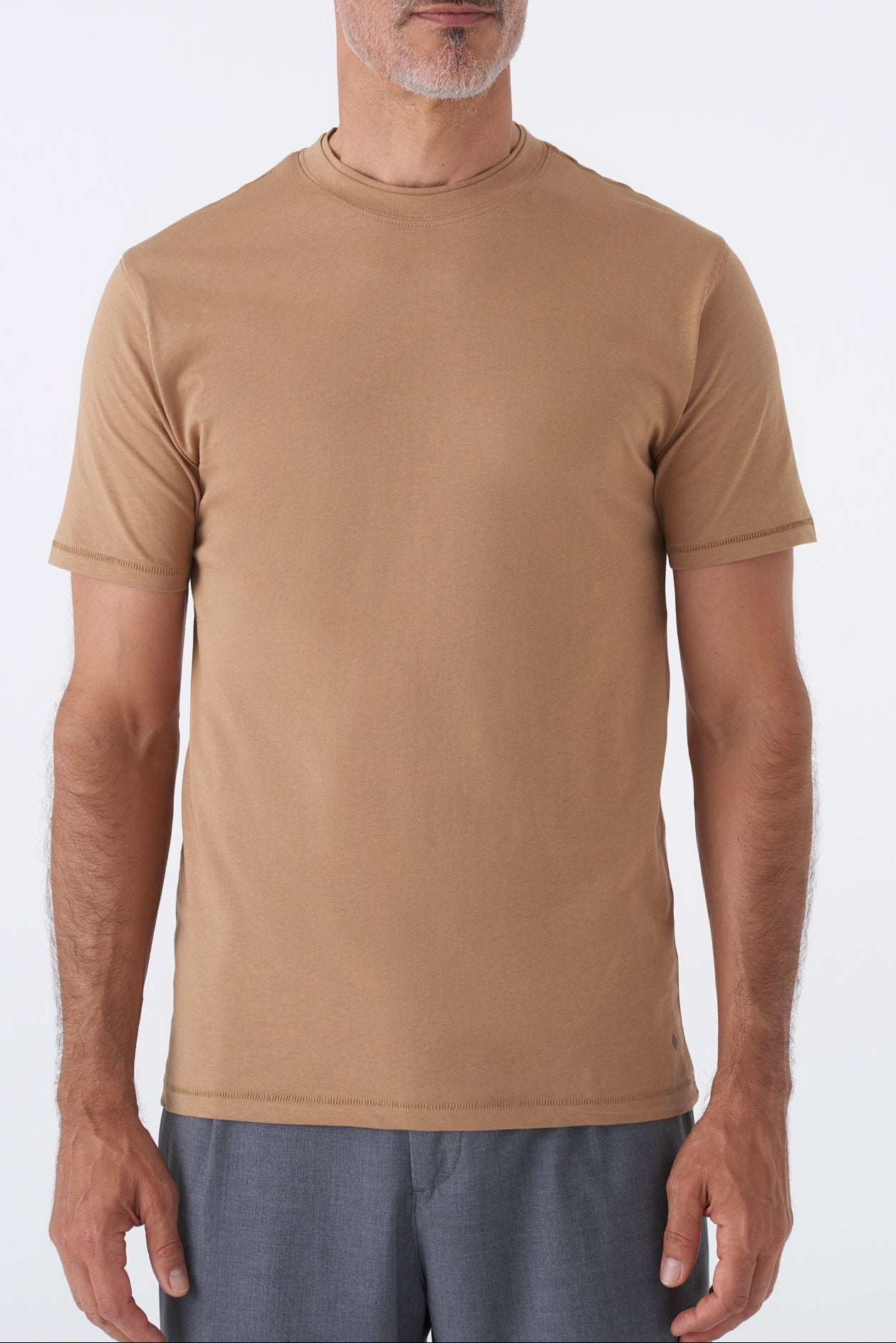 T-shirt basic doppio collo