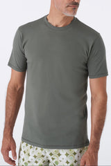 T-shirt basic doppio collo