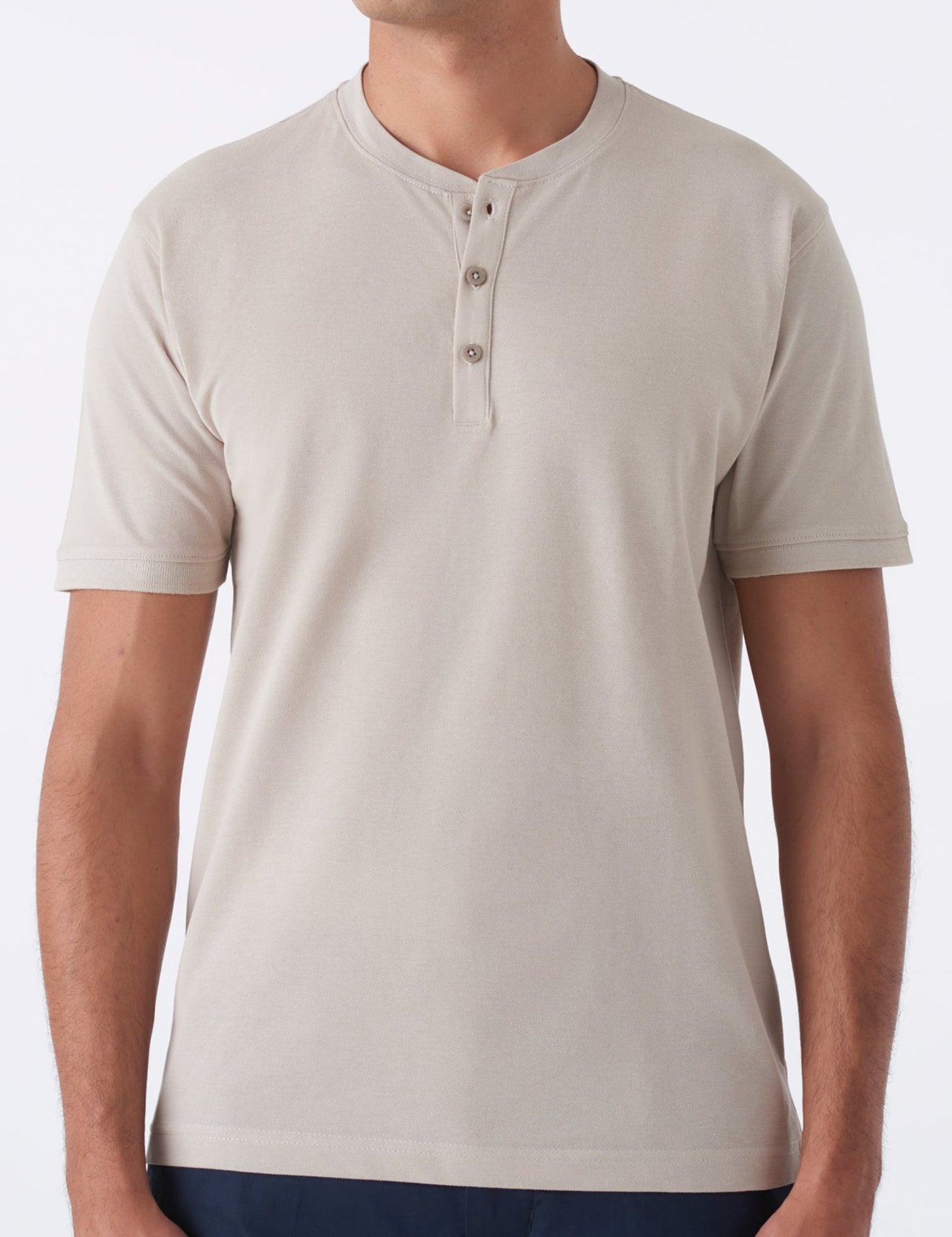 T-Shirt Piqué 3 Bottoni